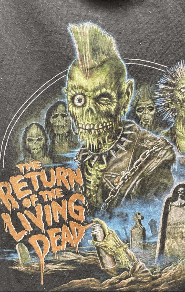 Return of the Living Dead 1985 T-Shirt Reprint Rotten Cotton Sz XL