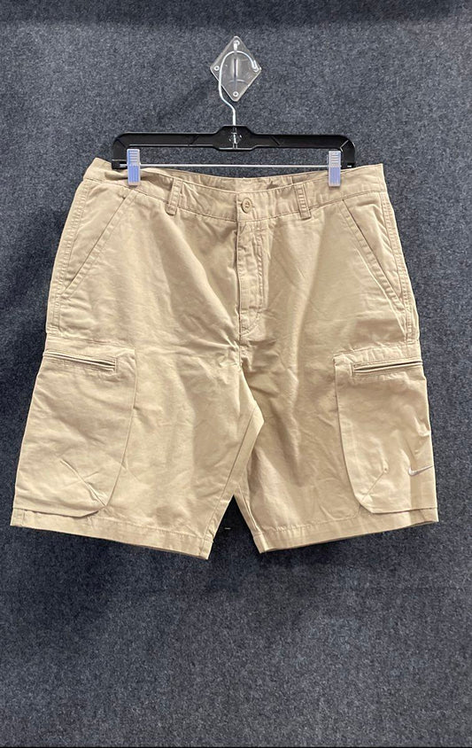 Nike Men's Khaki Ripstop Cargo Shorts Multi-Pocket Casual Sz 34 NWT