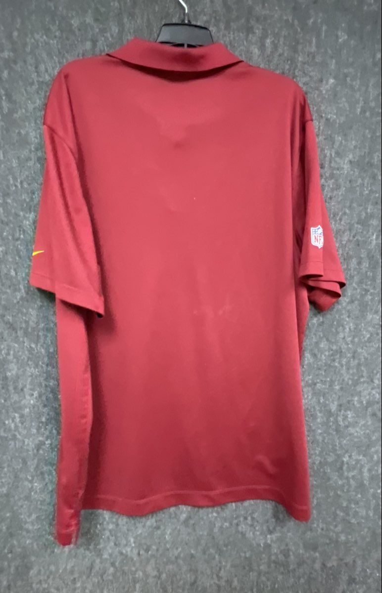 Nike Men's NFL Onfield Washington Redskins Burgundy Polo Shirt Dri-Fit Sz XXL