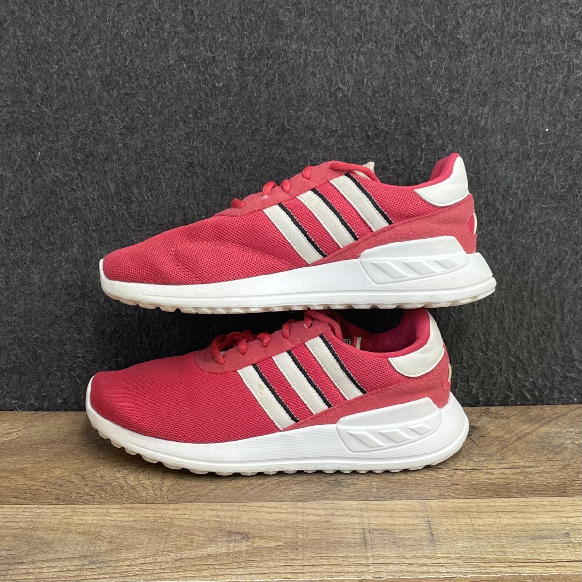 Adidas LA Trainer Lite Pink White Sneakers Grade School Size 2