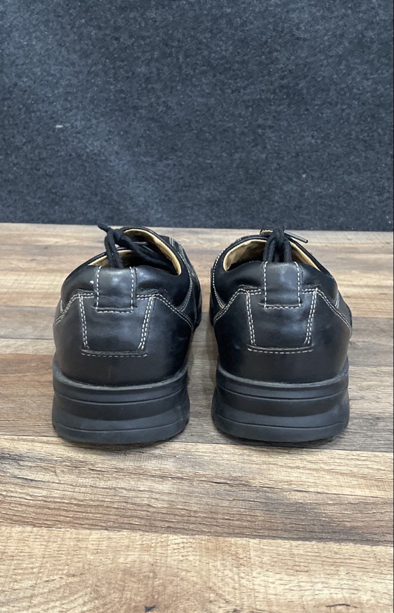 Dockers Prostyle Black Leather Bicycle Toe Lace Up Dress Shoes Men's Size 12M