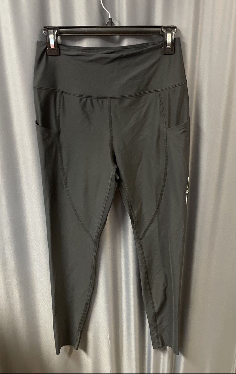 Peloton Women's Black High Rise Active Leggings Side Pockets Sz M