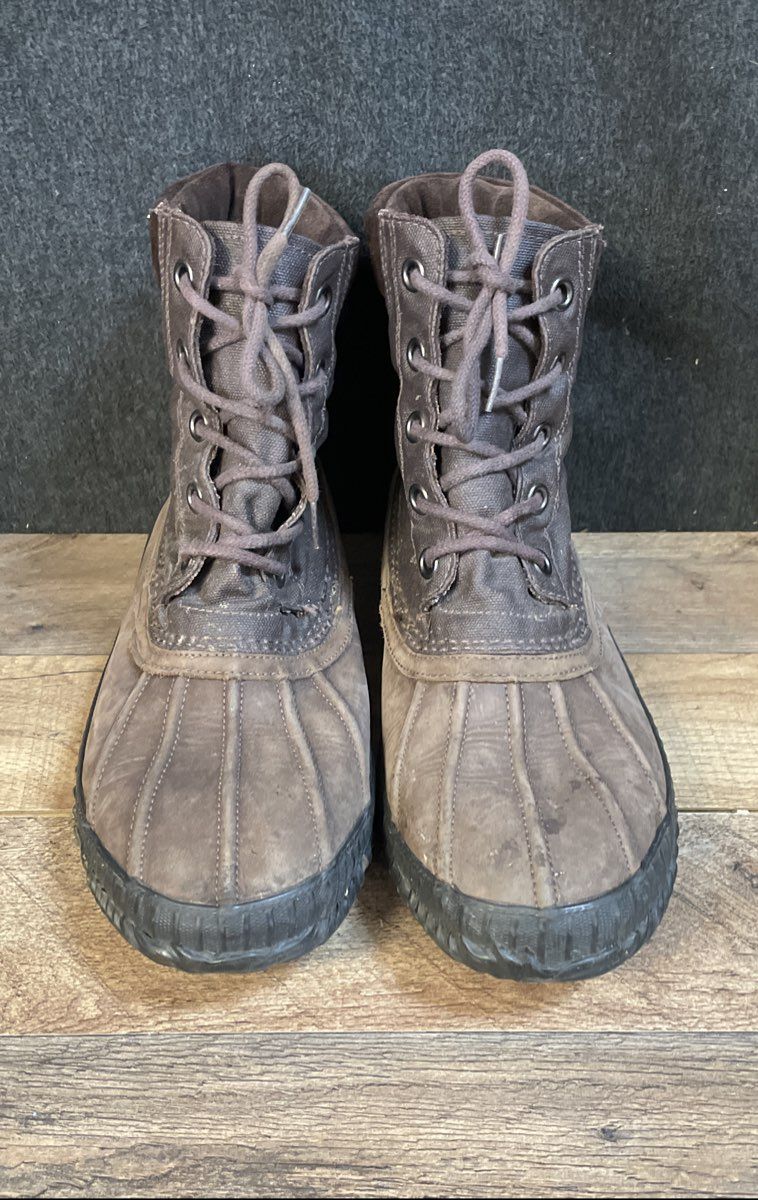 Sorel Cheyanne Lace Brown Waterproof Winter Duck Boots Men's Size 11