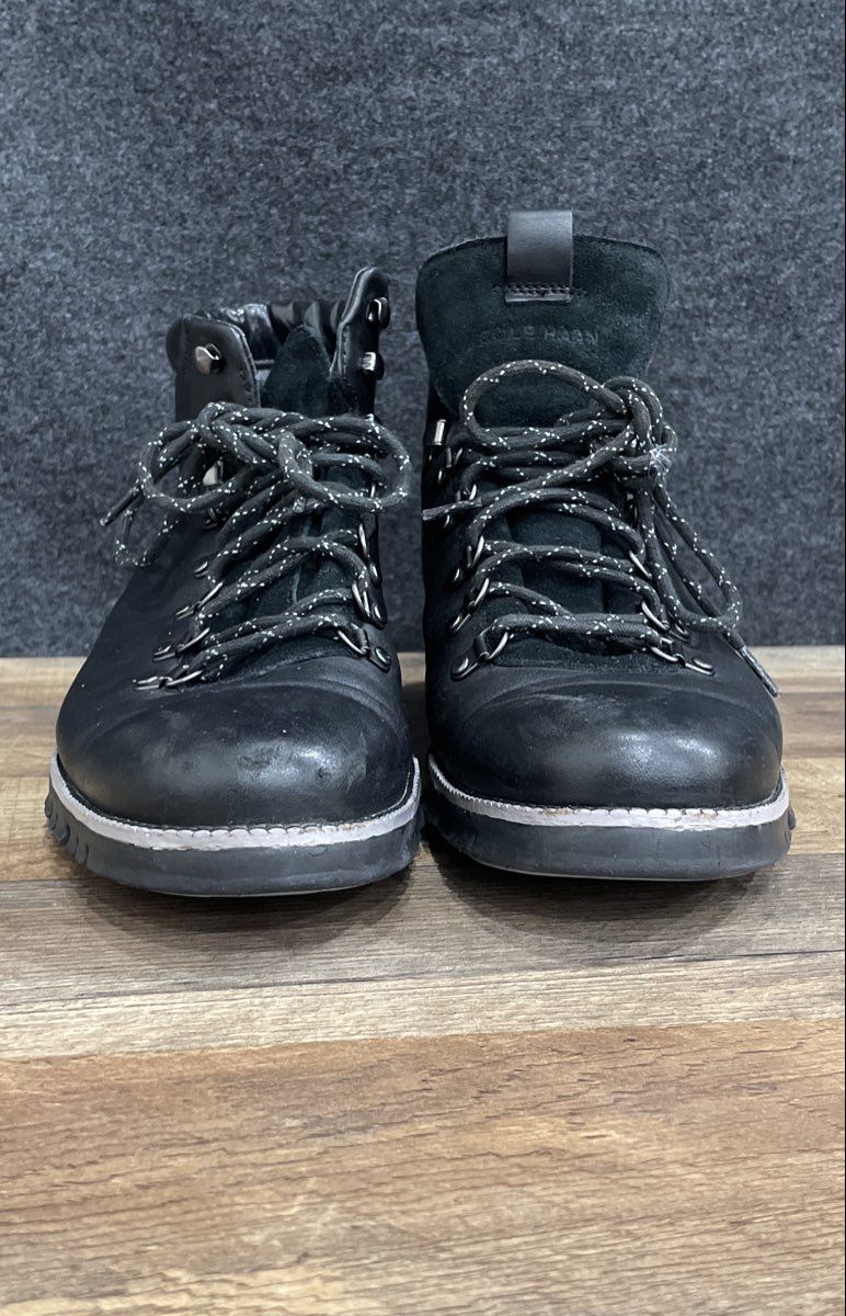Cole Haan ZEROGRAND Black Leather Hiker Boots Men's Size 11M