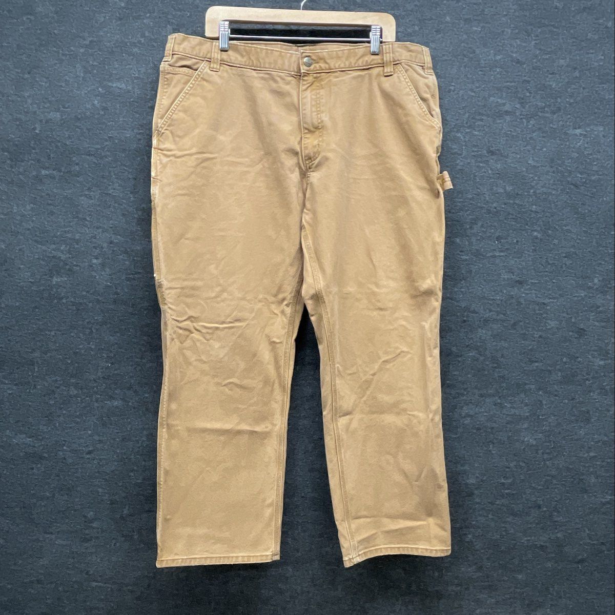 Carhartt Men's Brown B11 Washed Duck Canvas Carpenter Pants Dungaree