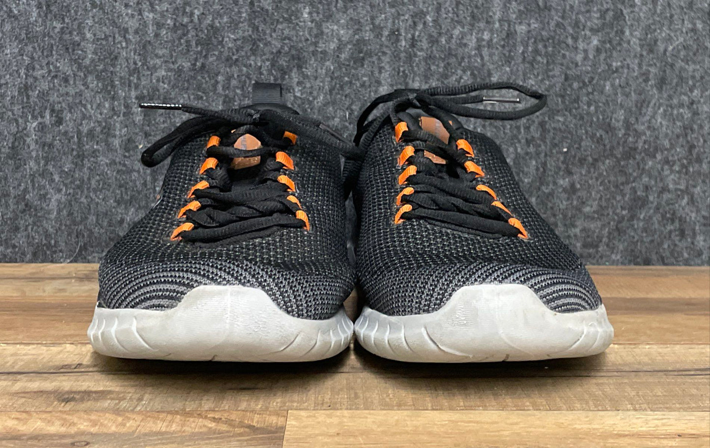 Skechers Overhaul Landhedge Black Brown Men's Running Shoes Size 9 Wide