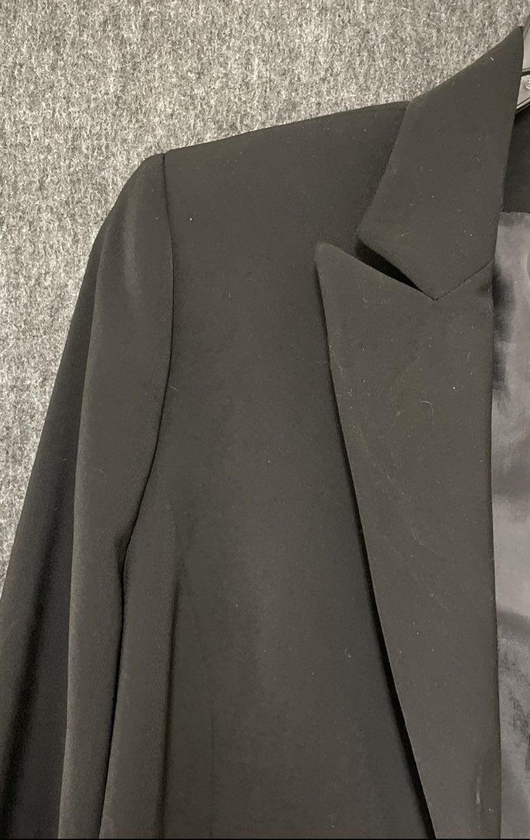 Le Suit Women's Black Crest Patch Single Button Blazer Sz 10