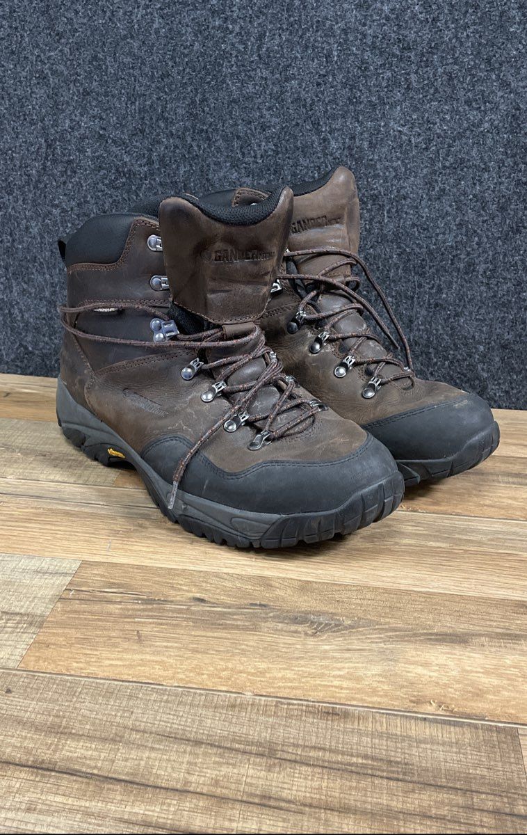 Gander Mountain TechH2O Waterproof Brown Leather Hiking Work Boots Men's Size 11