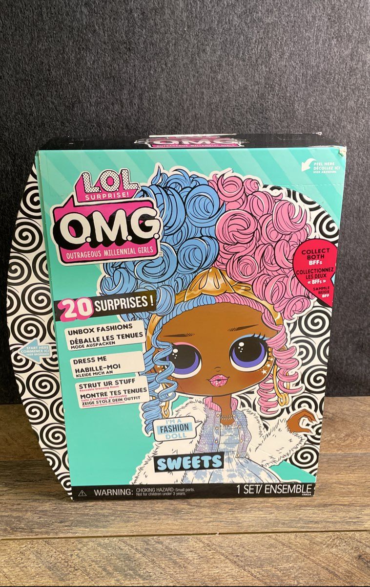 L.O.L. Surprise! O.M.G. Sweets Fashion Doll 20 Surprises 2021 Open Box MGA