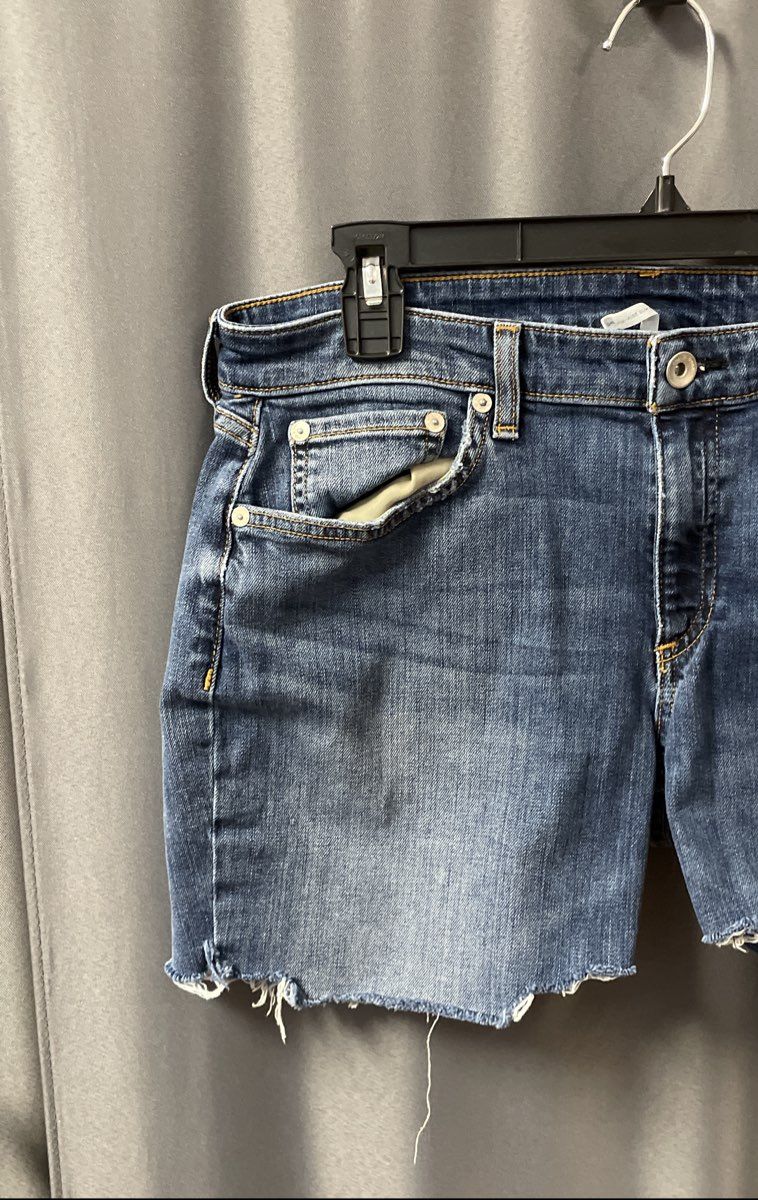 Rag & Bone Women's Blue Low-Rise Slim Boyfriend Cut Off Denim Shorts Sz 29