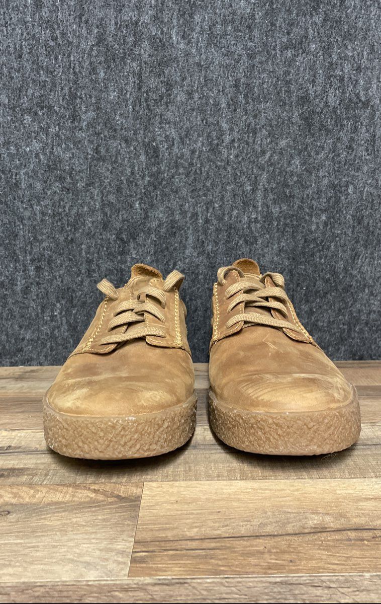 Clarks Streethill Lace Tan Leather Casual Lace Up Trainers Men's Size 10.5