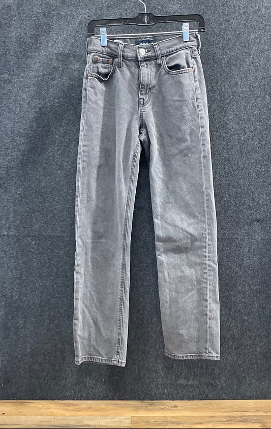 Aeropostale Women's Grey High Rise Baggy Jeans Sz 00 Reg