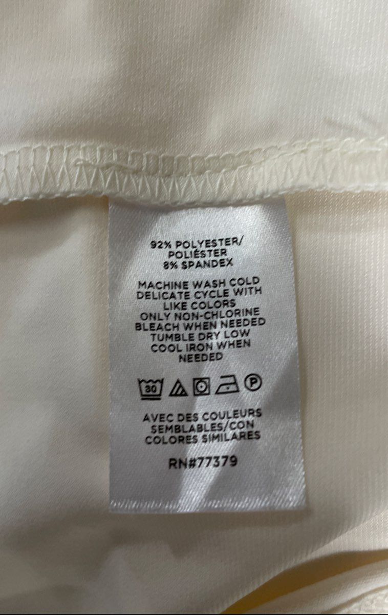 Ann Taylor Women's White Tie Neck Long Sleeve Blouse Size XL NWT