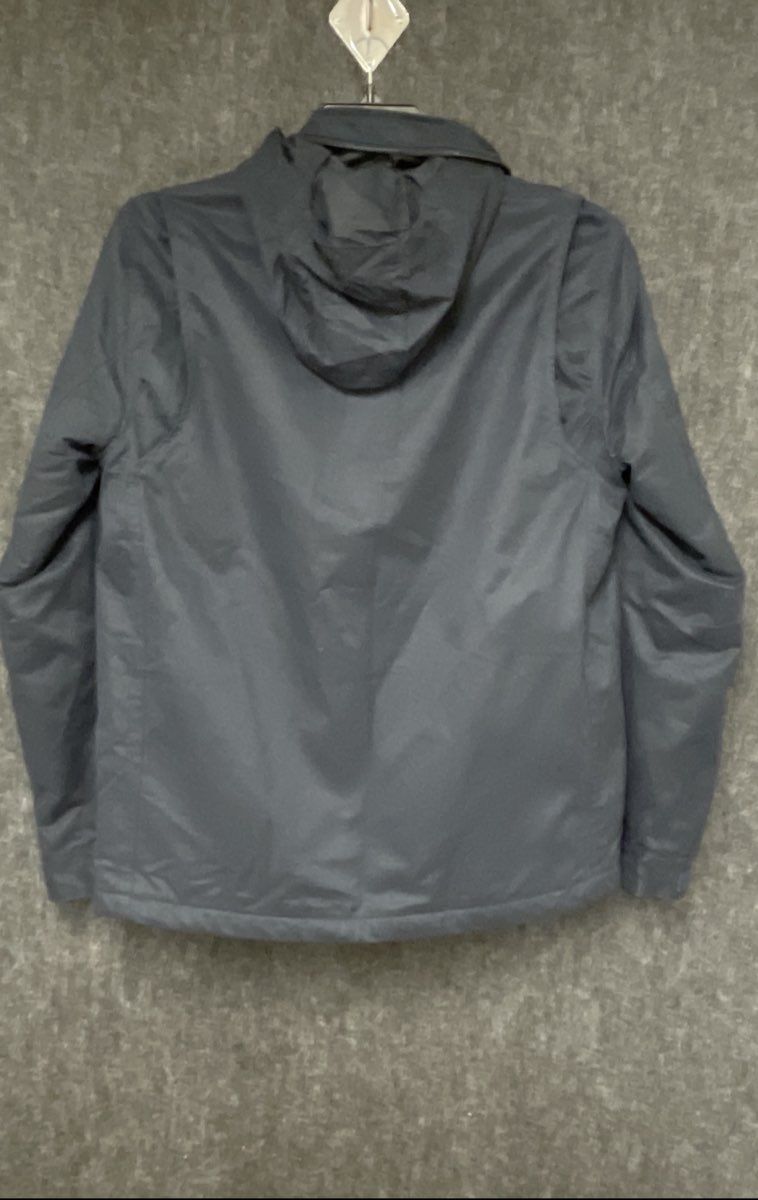 H&M Men's Navy Blue Hooded Utility Field Jacket Padded Quilted Lining Sz Small