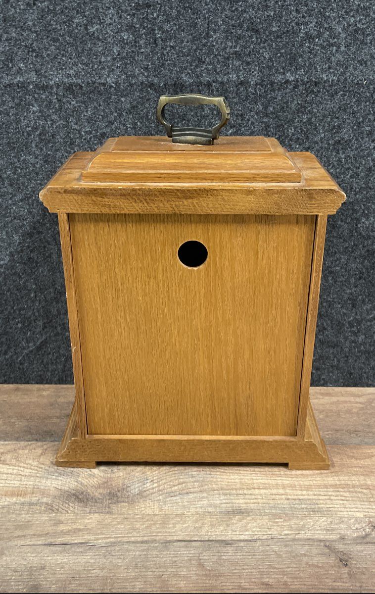 Vintage Linden Westminster Chime Mantel Clock Wood Case Quartz Roman Numerals