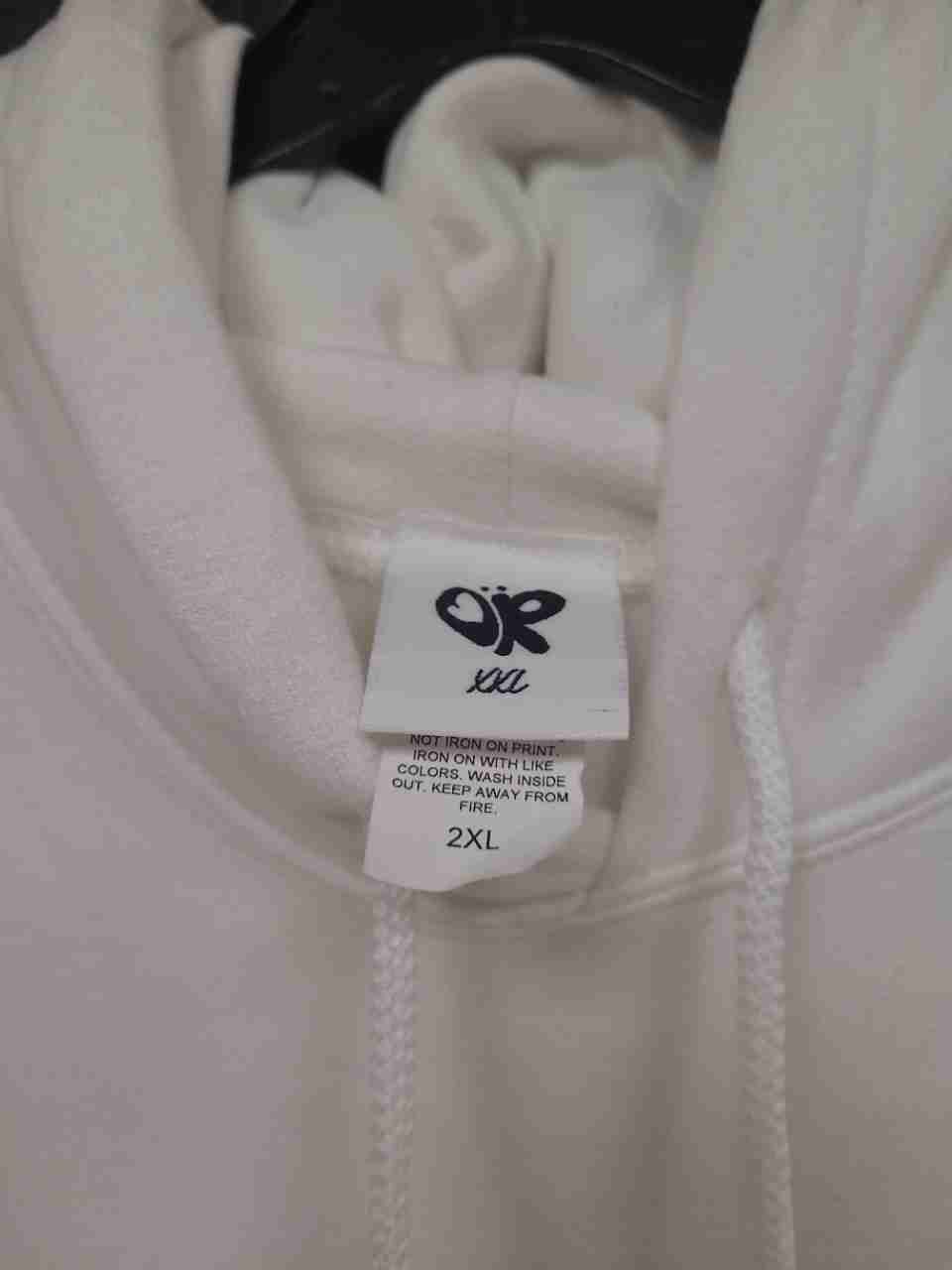 Olivia Rodrigo Sour Tour 2022 Butterfly Portrait Graphic Hoodie White Sz 2XL