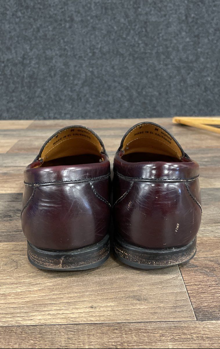 L.L. Bean Men's Classic Penny Loafer Burgundy Leather Shoes Size 9 M