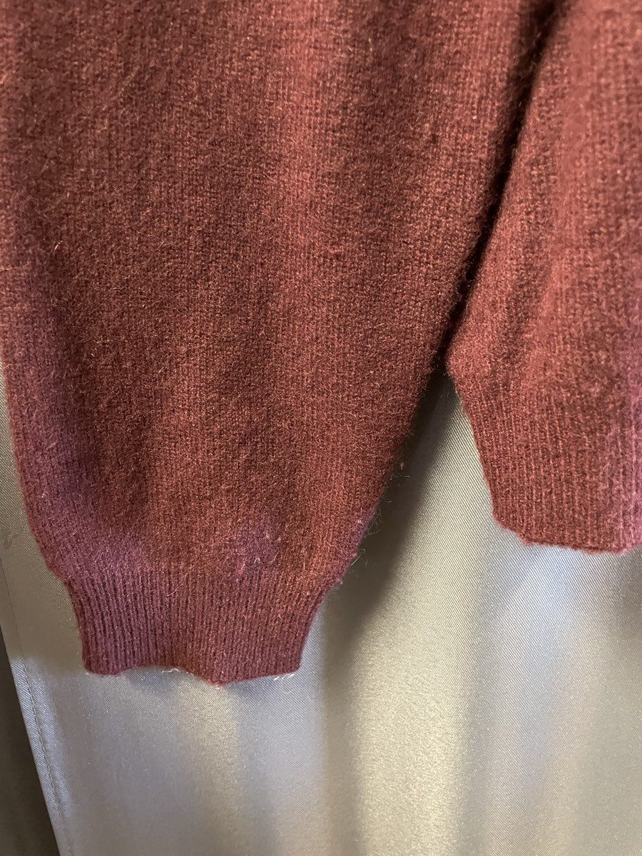 John Ashford Men's Maroon 100% Cashmere V-Neck Sweater Sz XL