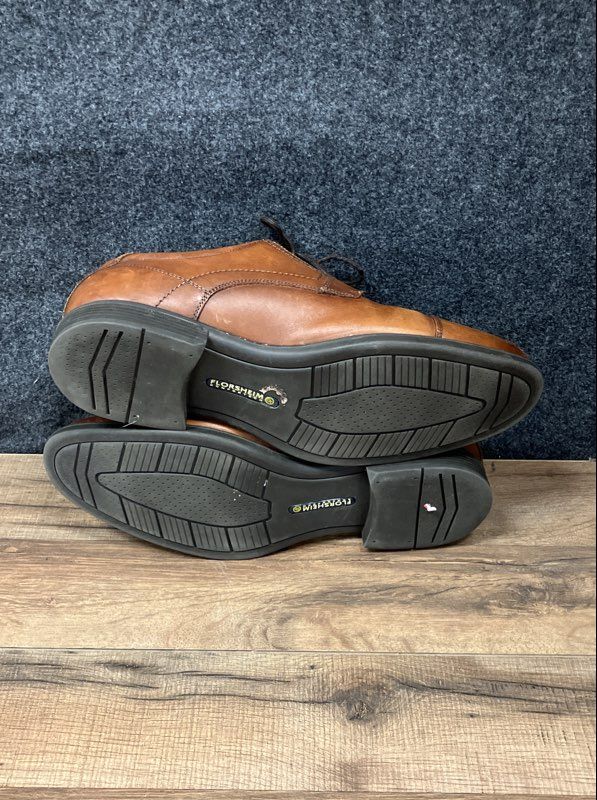 Florsheim Midtown Cap Toe Oxford Cognac Leather Men's Shoes Size 12 D