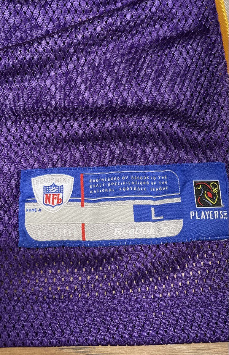 Vintage 2000s Reebok Men's Minnesota Vikings Brad Johnson 14 NFL Jersey Sz L