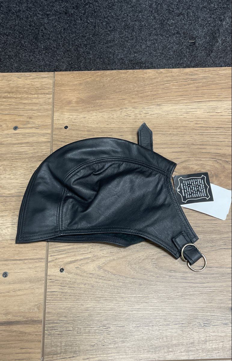 Vintage 90s Harley-Davidson Leather Aviator Motorcycle Cap Helmet Liner Sz S/M