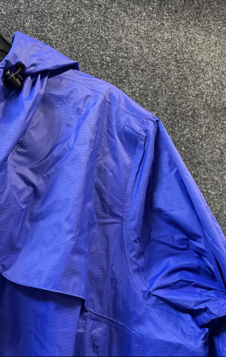 Duluth Trading Co Women's Blue Ripstop Rain Jacket Parka Hooded Mesh Sz 2XL