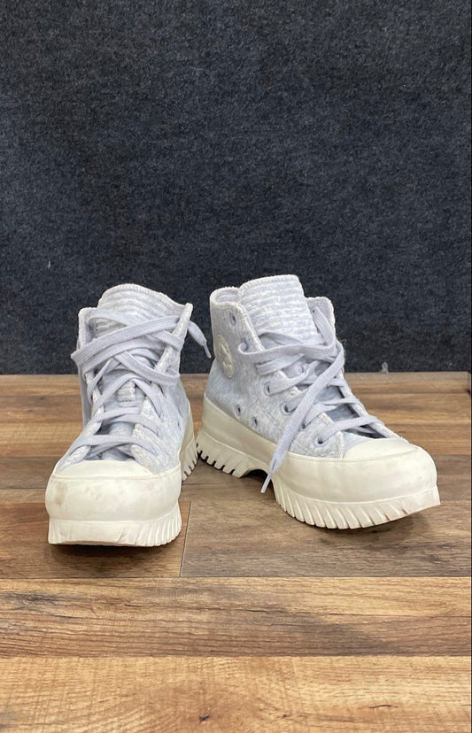 Converse Chuck Taylor Lugged 2.0 Hi Wolf Grey Platform Women's 6 Men's 4