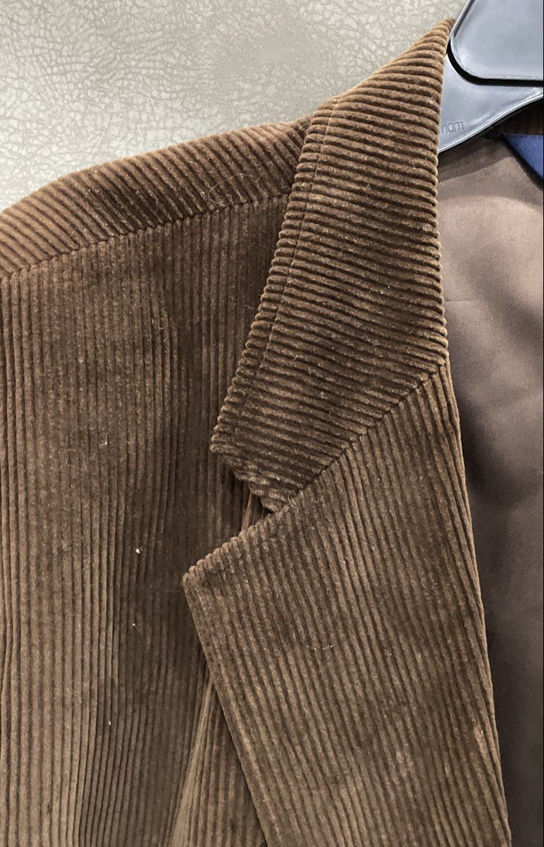 Stafford Men's Brown Corduroy Sport Coat Blazer Elbow Patches Sz 52R