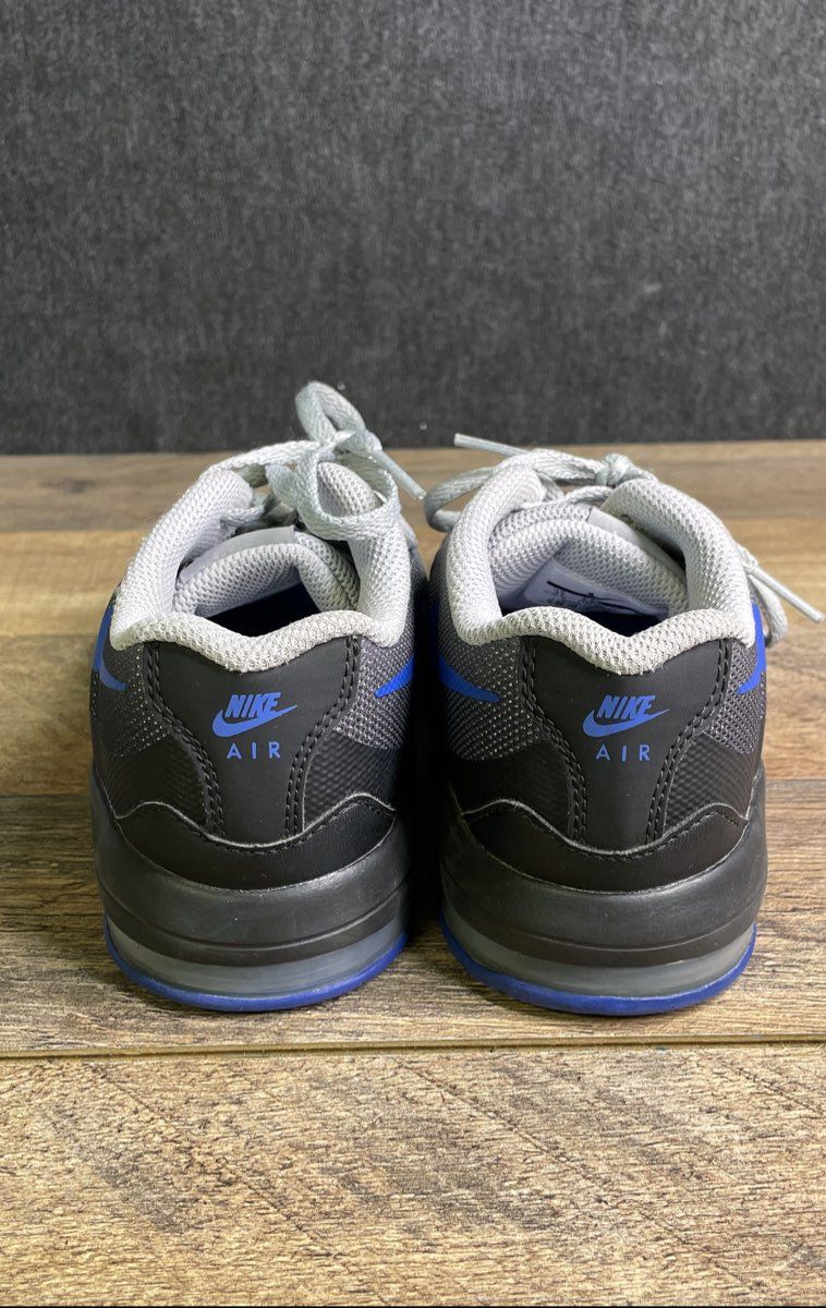 Nike Air Max Invigor Cool Grey Electric Blue Youth Sneakers Size 3Y