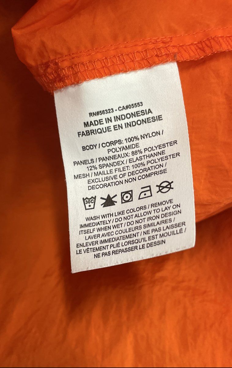 Nike Men's Woodberry Forest School 1/4 Zip Hooded Windbreaker Orange S