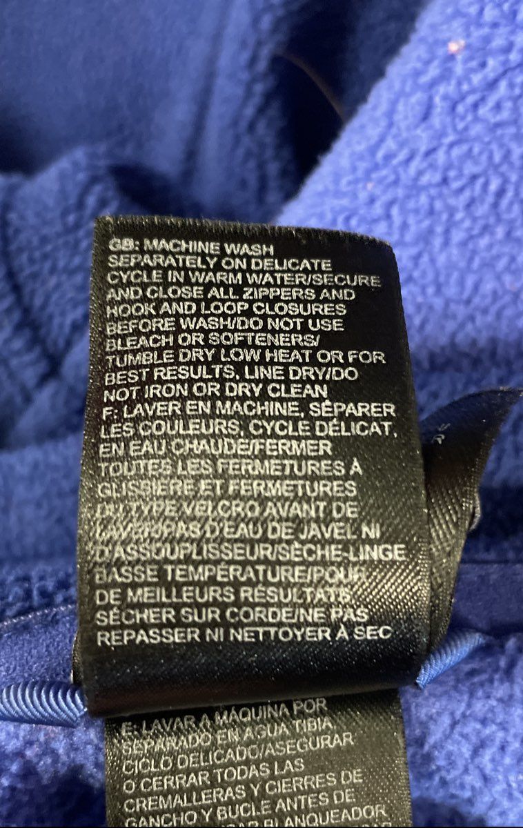 The North Face Women's Blue Full Zip Lightweight Fleece Jacket Sz S