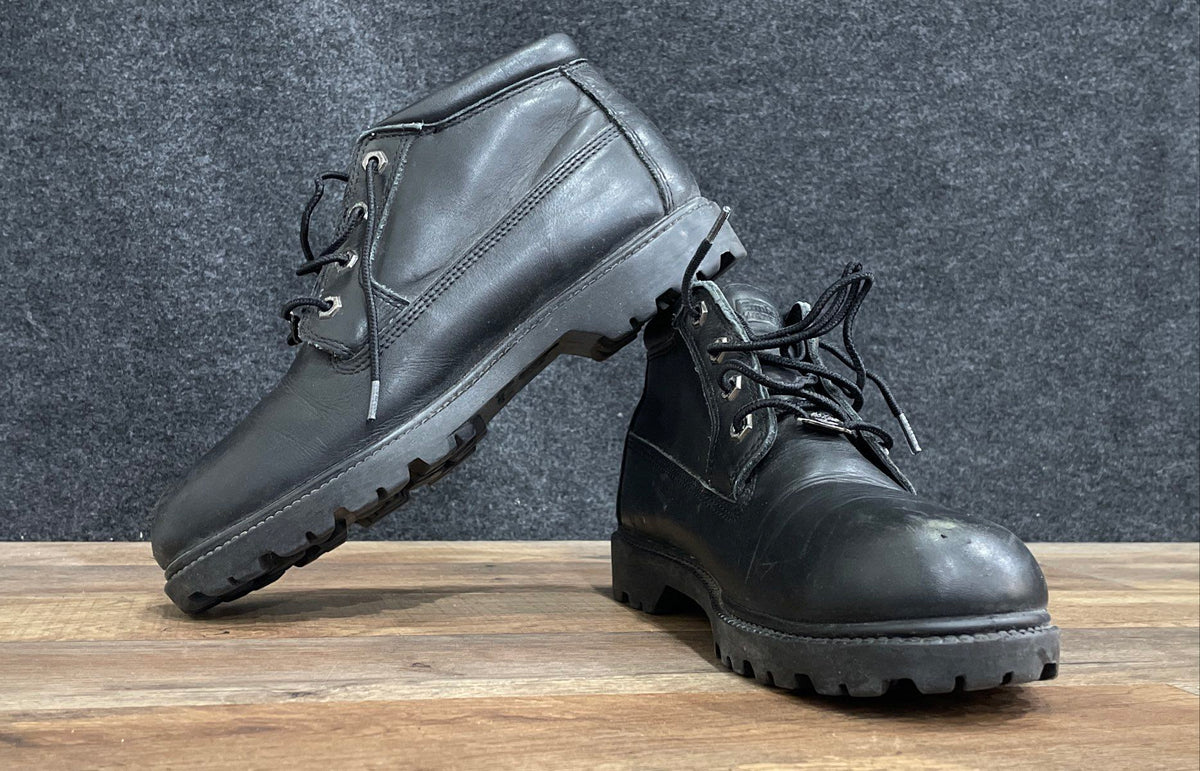 Timberland Waterproof Black Leather Lace Up Chukka Boots Men's Size 9.5