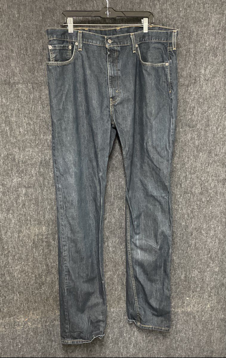 Levi's Men's 502 Regular Taper Fit Jeans Dark Wash Indigo Sz 40x38