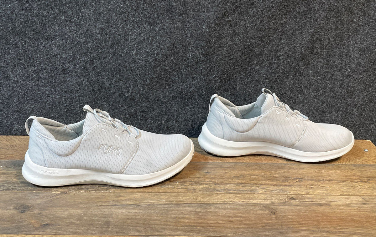Ryka Re-Zorb Lite Grey Bungee Slip On Walking Shoes Women's Size 9.5W