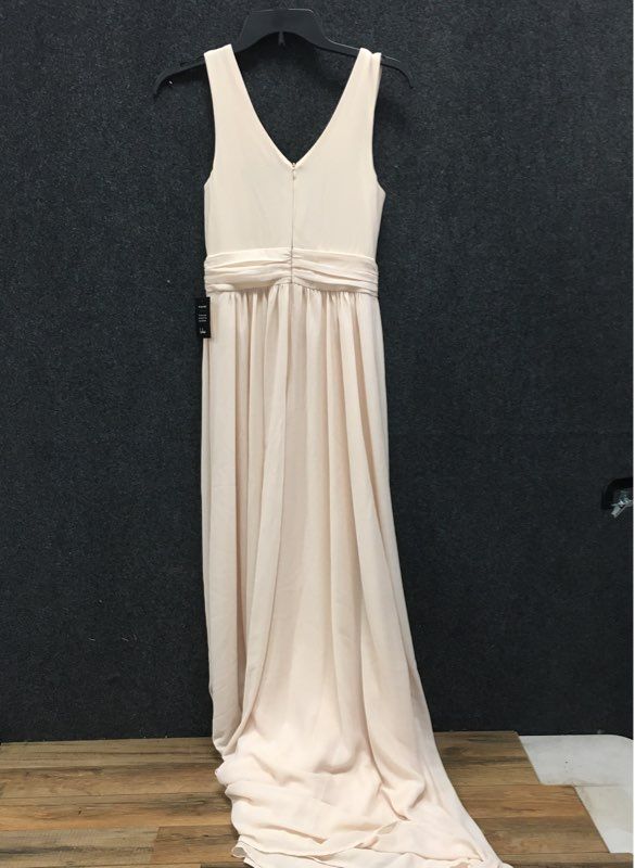 Lulus Women's Heavenly Hues Light Pink Surplice Sleeveless Maxi Dress Sz XS NWT