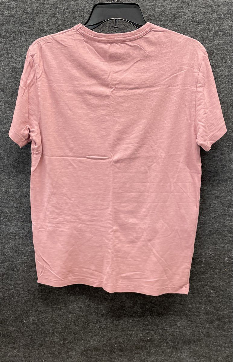 J. Crew Men's Slub Cotton T-Shirt Lot Pink Navy White Stripe 2-Pack Sz S