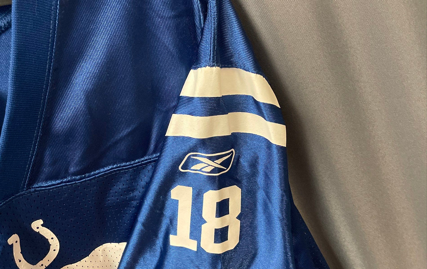 Reebok Youth Indianapolis Colts Peyton Manning #18 NFL Football Jersey Blue XL
