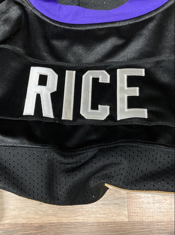 Reebok Men's Baltimore Ravens Ray Rice #27 NFL Onfield Jersey Black Sz 54