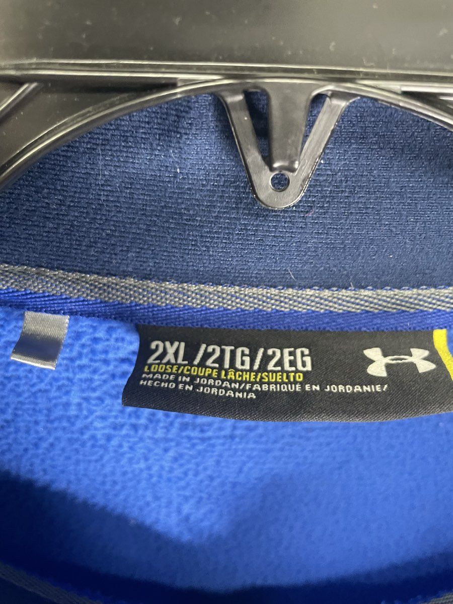 Under Armour Men's Storm Sweater Fleece 1/4 Zip Pullover Blue Sz XXL