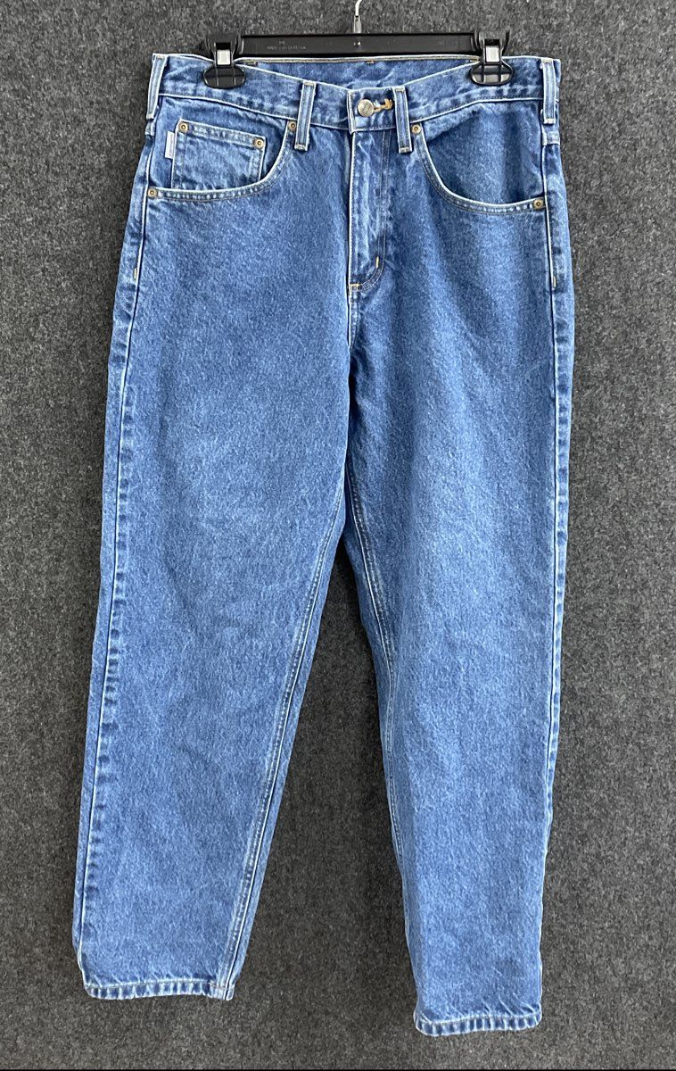 Carhartt Men's B17 DST Relaxed Fit Tapered Leg Jeans Dark Stone Blue Sz 32x30