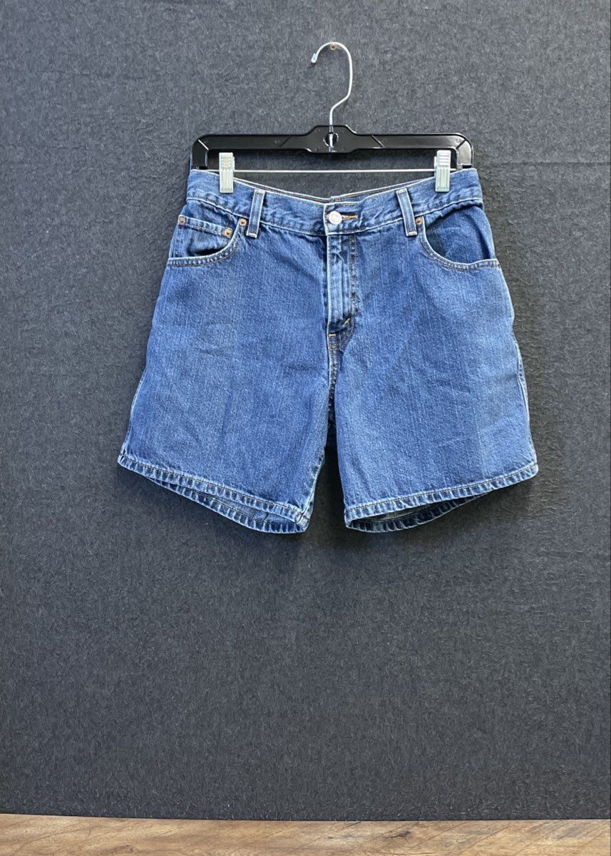 Levi's Women's 550 Relaxed Fit Denim Shorts High Rise Medium Wash Blue Size 10