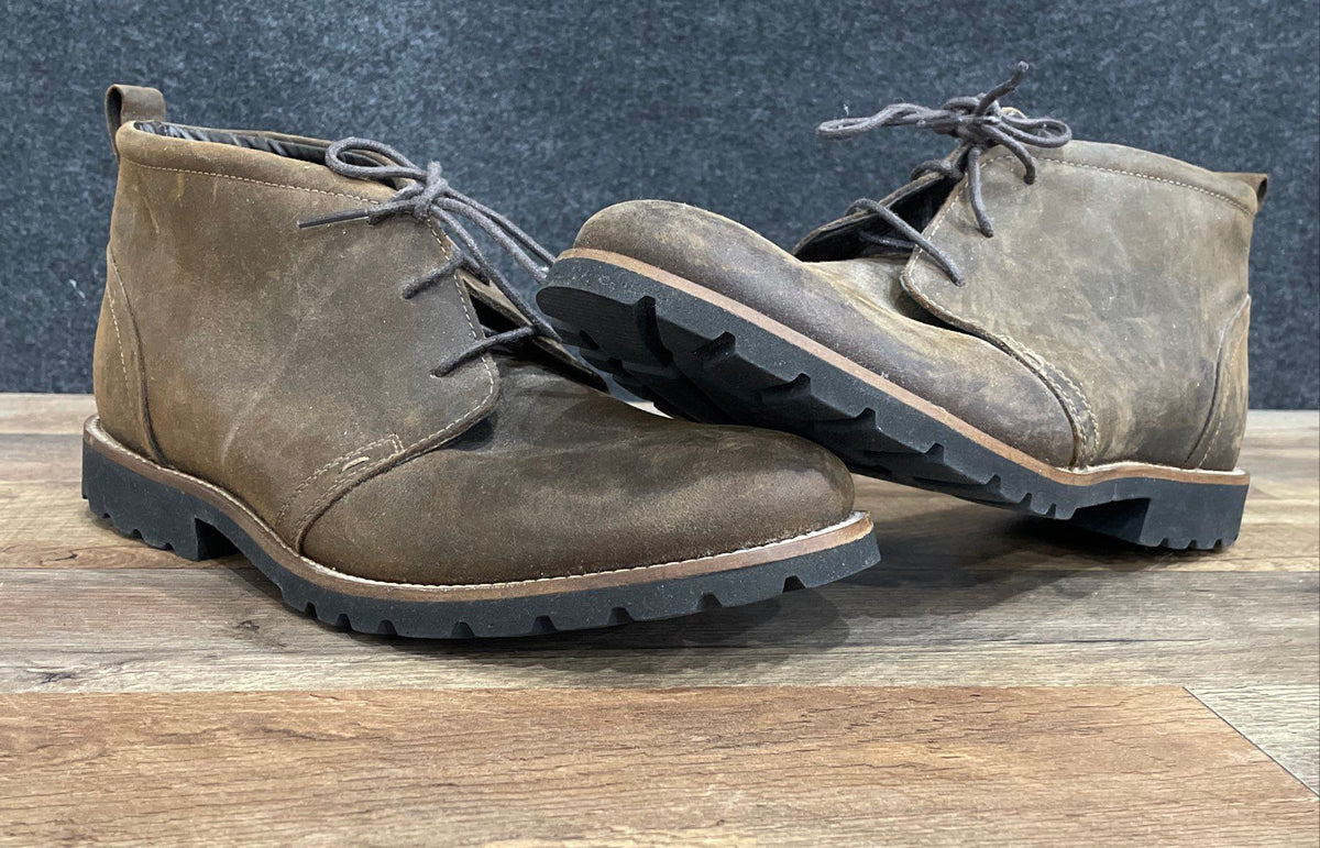 Rockport Men's Brown Leather Chukka Desert Boots Size 9