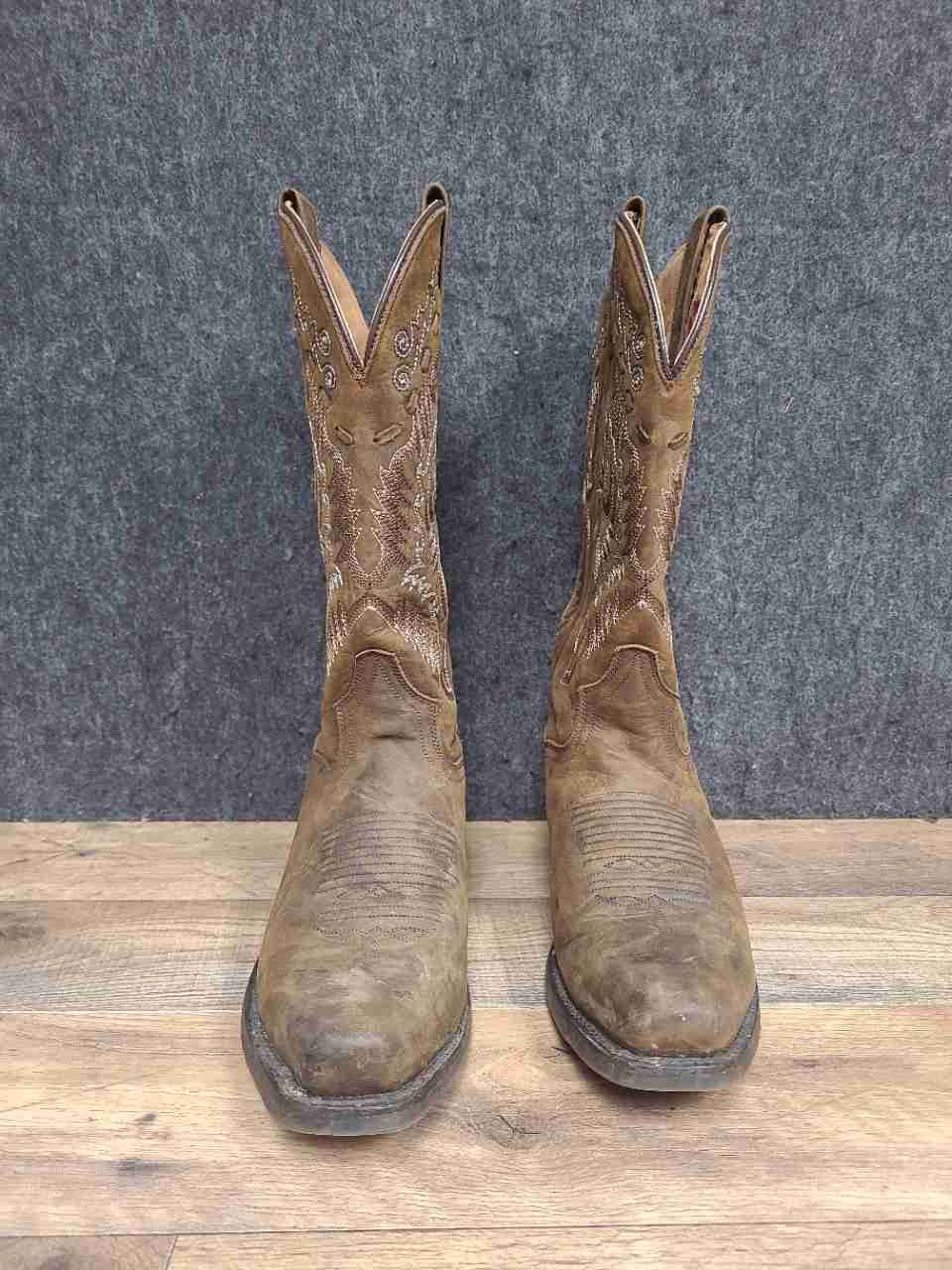 Dan Post DP3359 Brown Leather Western Cowboy Boots Men's Size 7D
