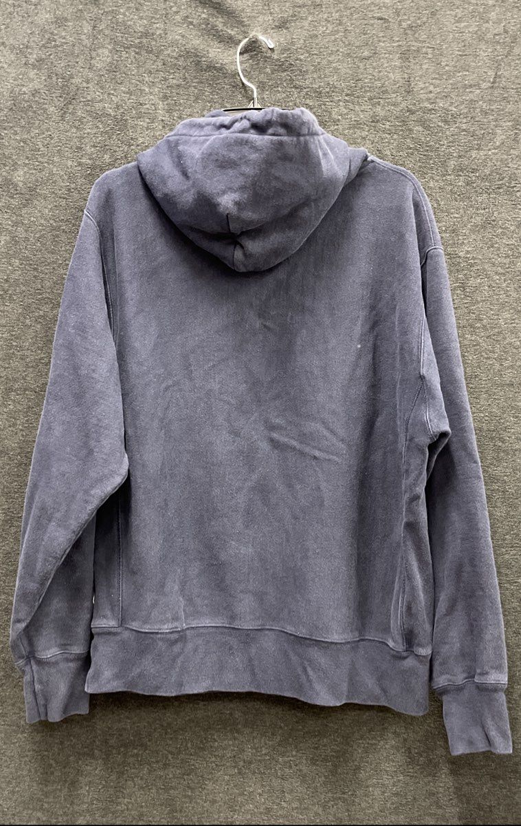Champion Men's Virginia Wesleyan Reverse Weave Hoodie Navy Blue Pullover Sz L