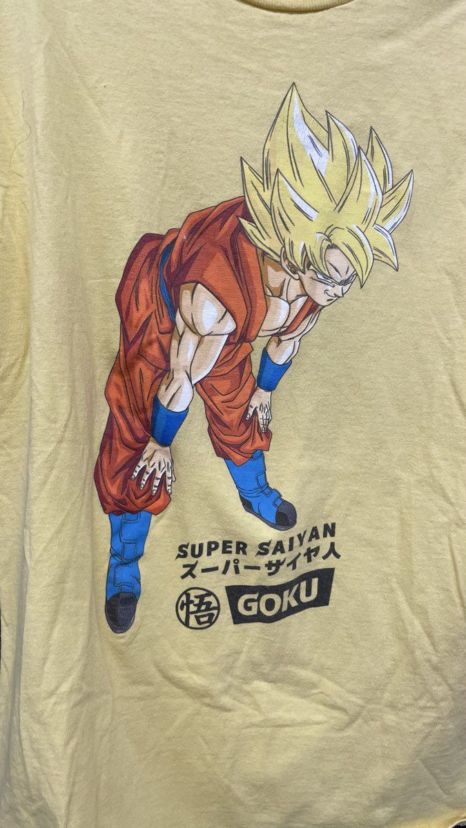 Dragon Ball Super Saiyan Goku Graphic T-Shirt Bird Studio Toei Funimation Sz M