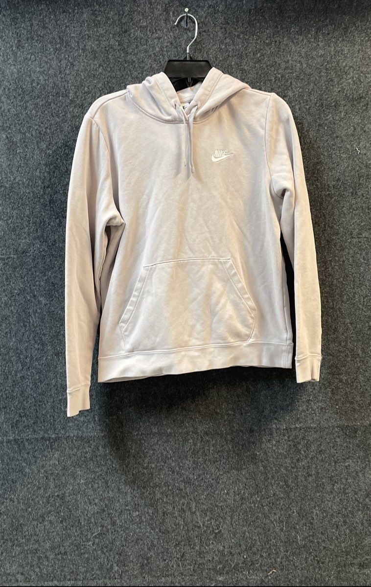 Nike Women's Sportswear Club Fleece Pullover Hoodie Pale Pink Sz M