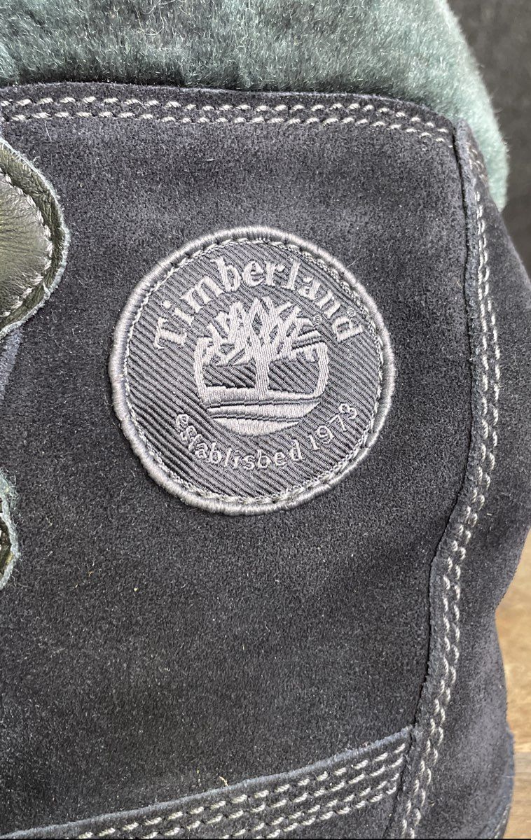 Timberland Mukluk Black Suede Faux Fur Lace Up Boots Women's Size 8.5M