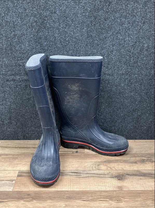 Servus Navy Blue Rubber Knee High Rain Chore Boots Women's Size 9