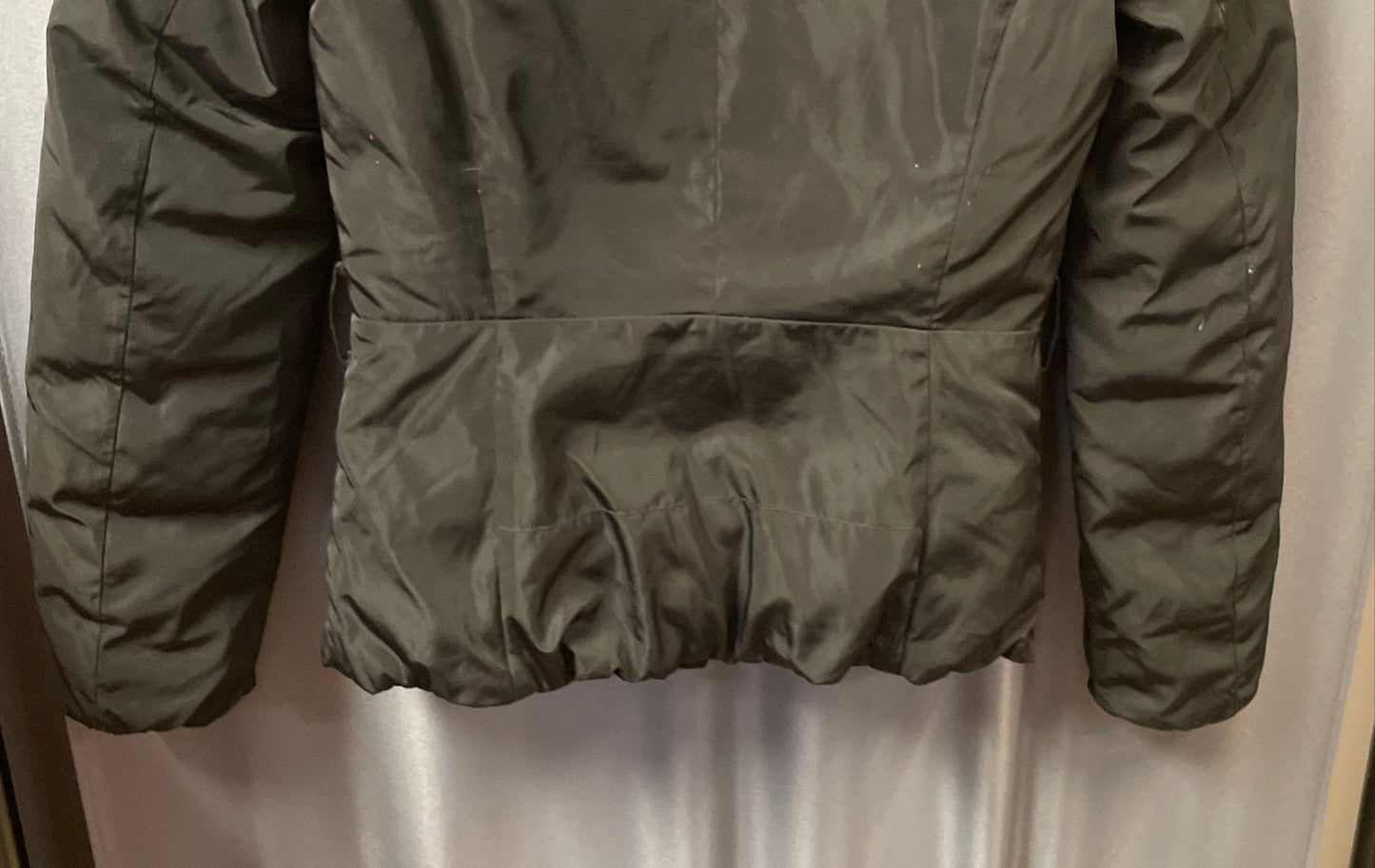 Armani Exchange Women's Black Down Hooded Puffer Parka Jacket Sz XS