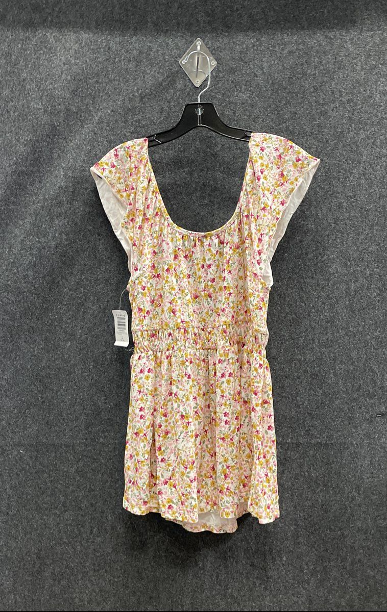 Torrid Women's Super Soft Floral Square Neck Cinched Babydoll Tank Top NWT Sz 1